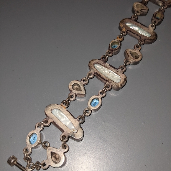 Semi precious stones in sterling silver br… - Picture 2 of 6